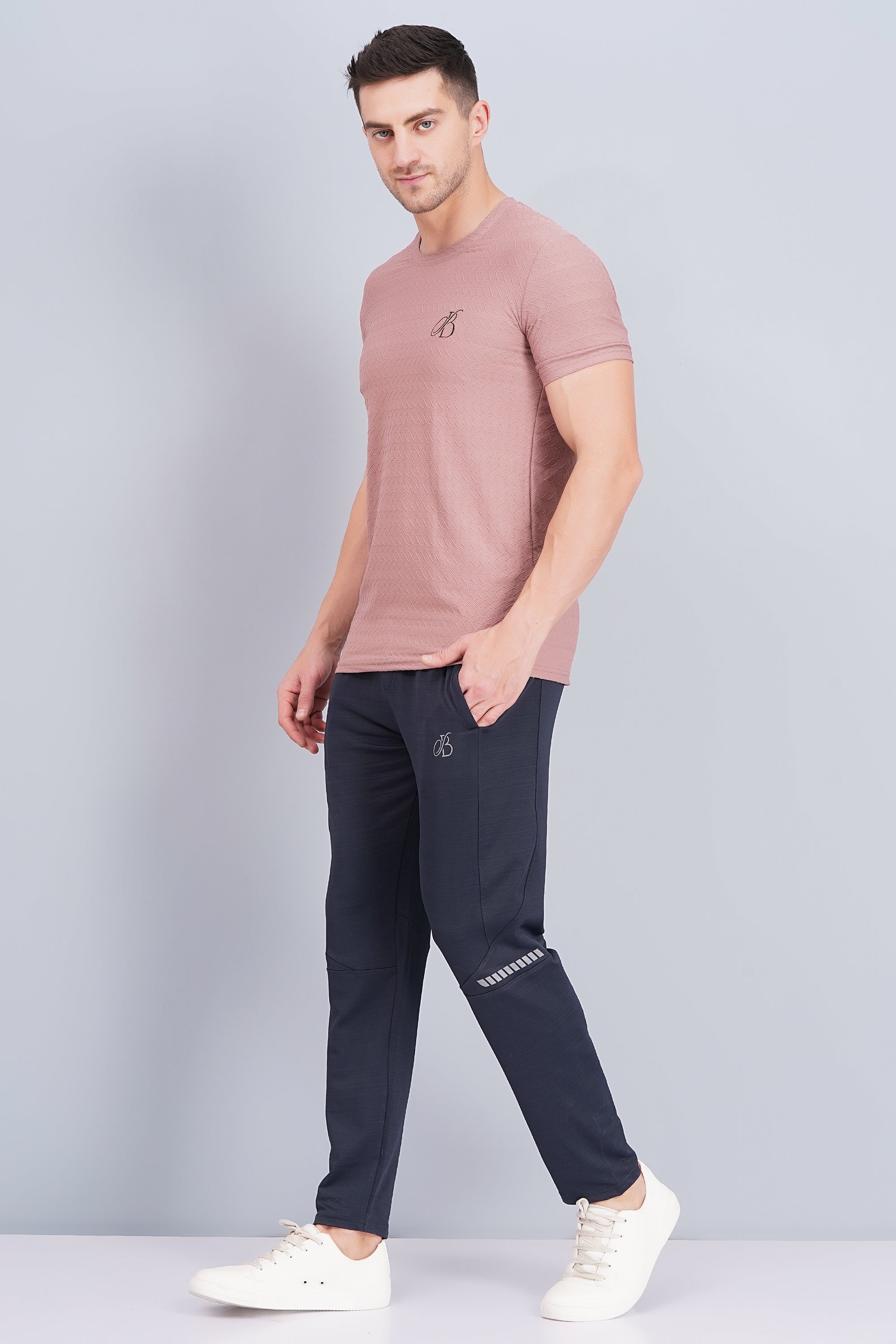 Black lower with Crushed Track for men - Navy