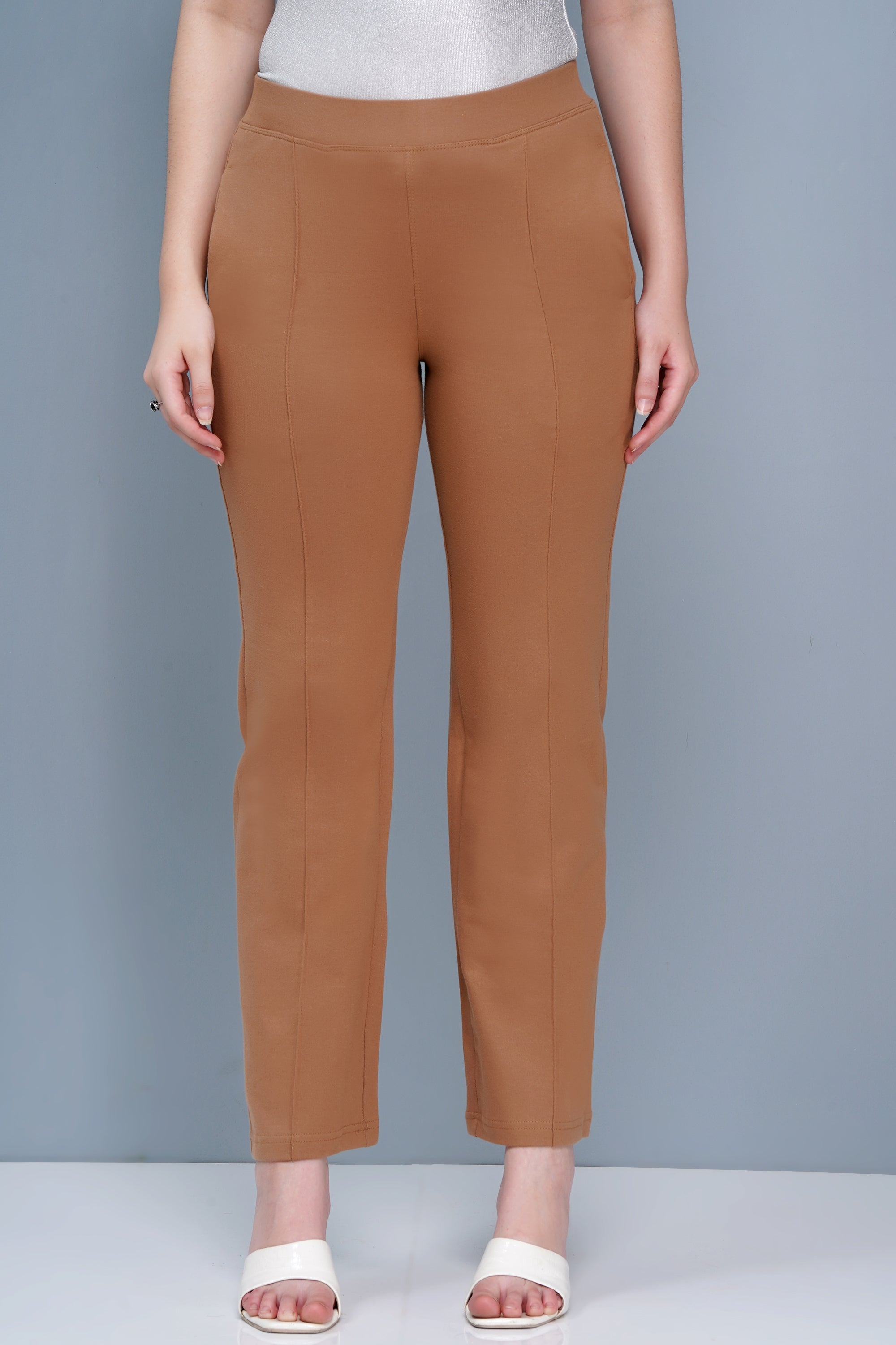 Women’s Cotton Pintuck Extra Flare Fit Trousers