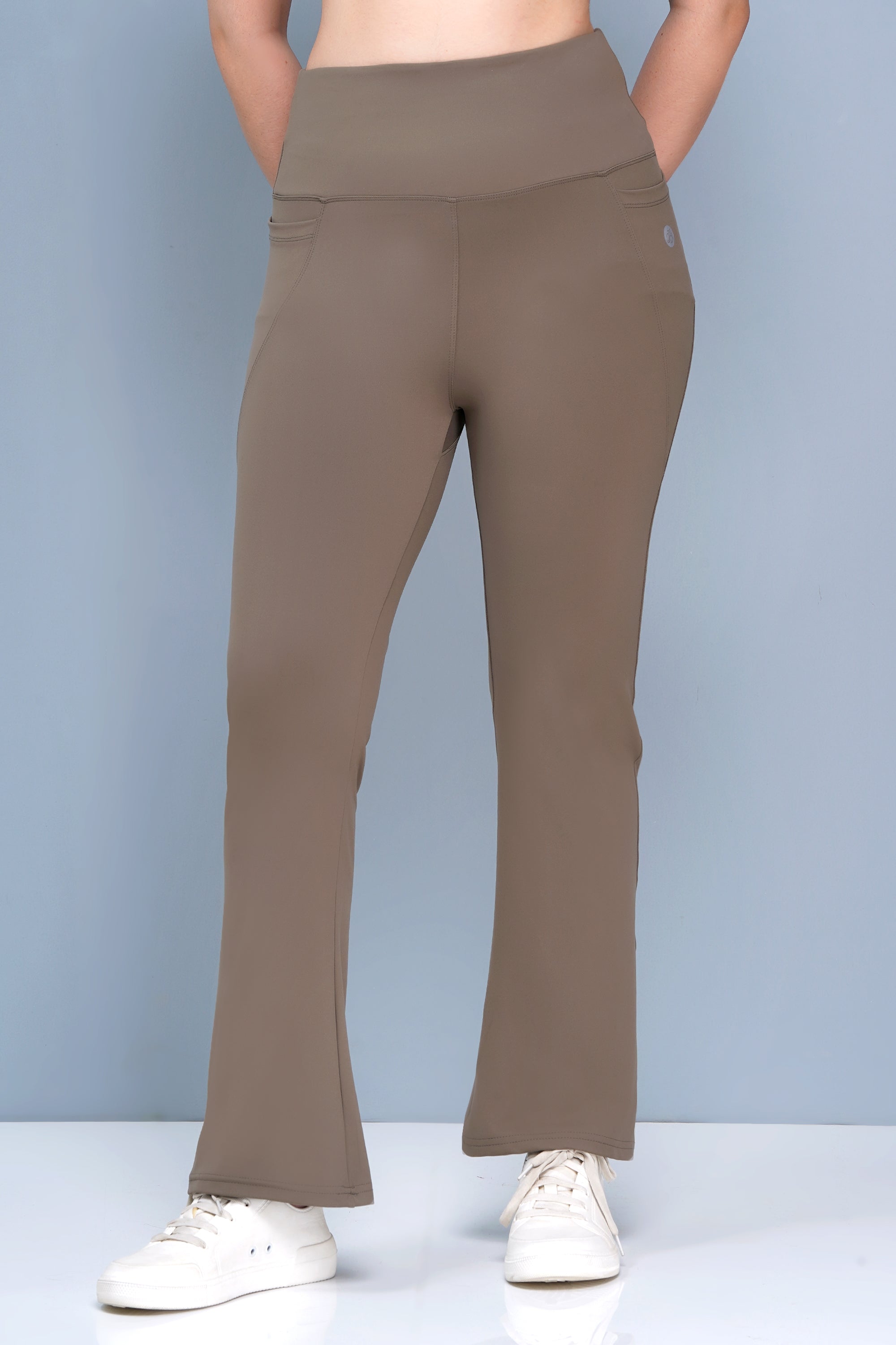 Brillco Women’s 4-Way Stretch Flare Fit Pants - Camel