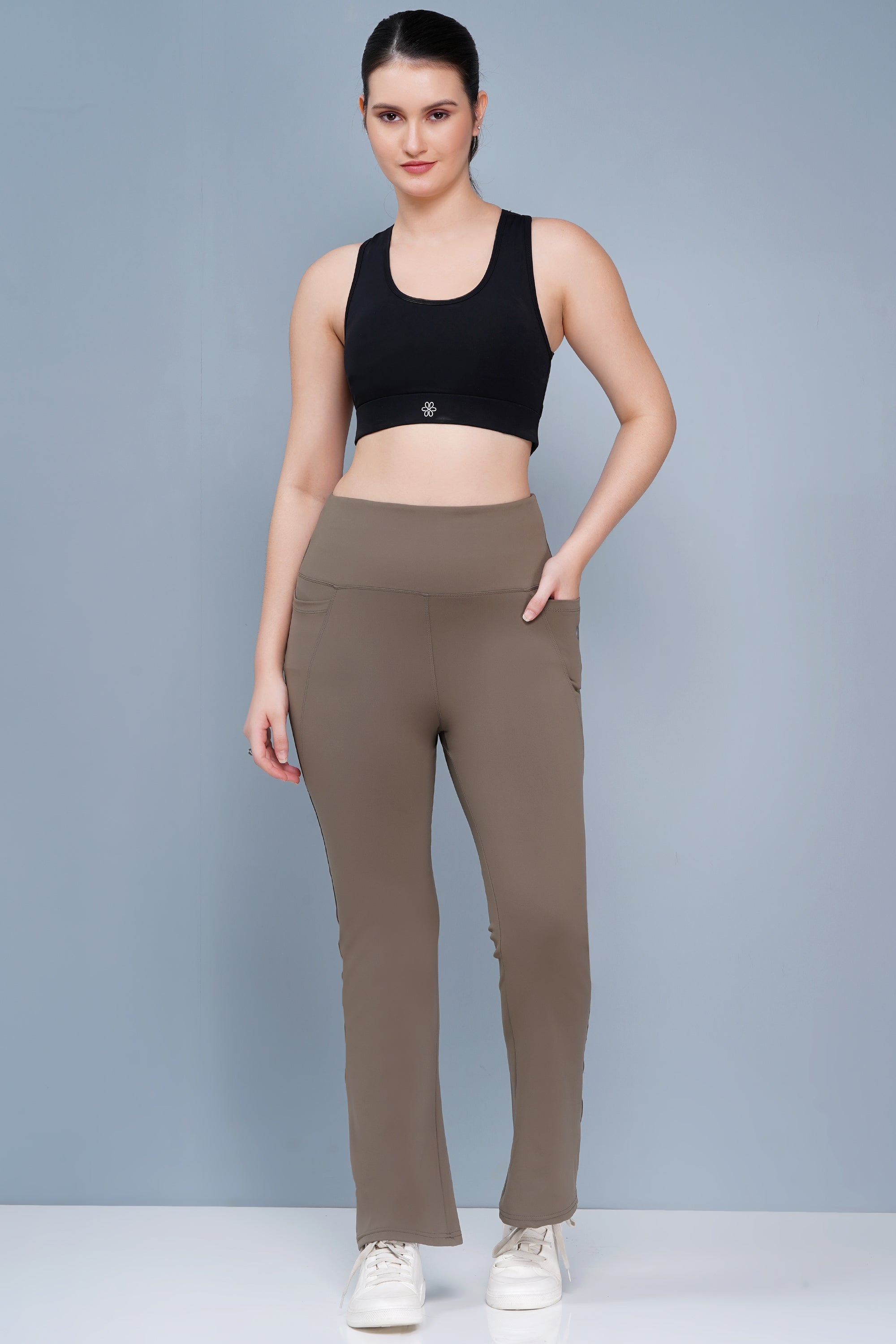 Brillco Women’s 4-Way Stretch Flare Fit Pants - Camel