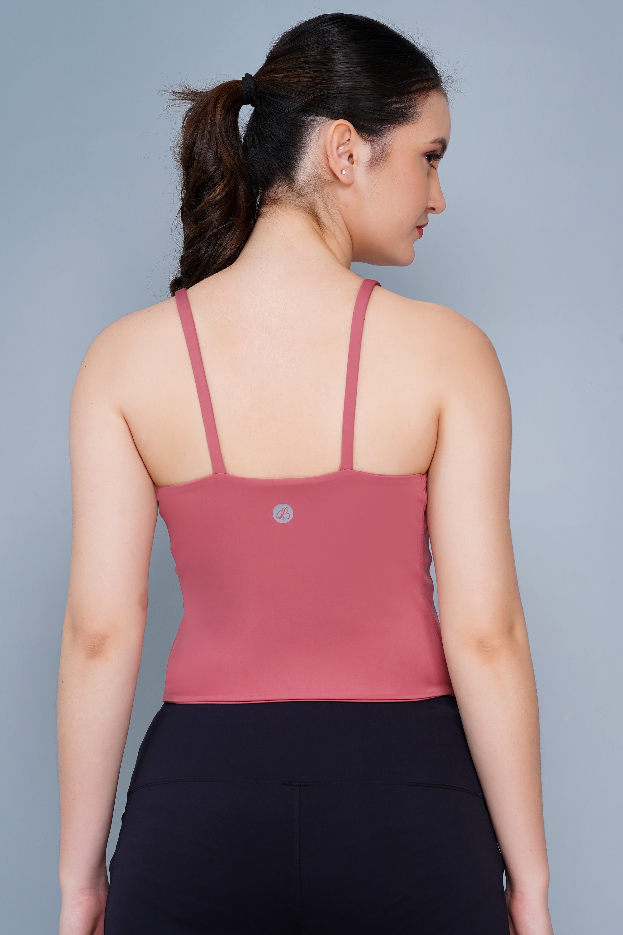 FlexiFit Women’s Pink Activewear Tank Top | Sleeveless Stretch Sports Camisole for Yoga, Gym & Athleisure - Dusty Rose