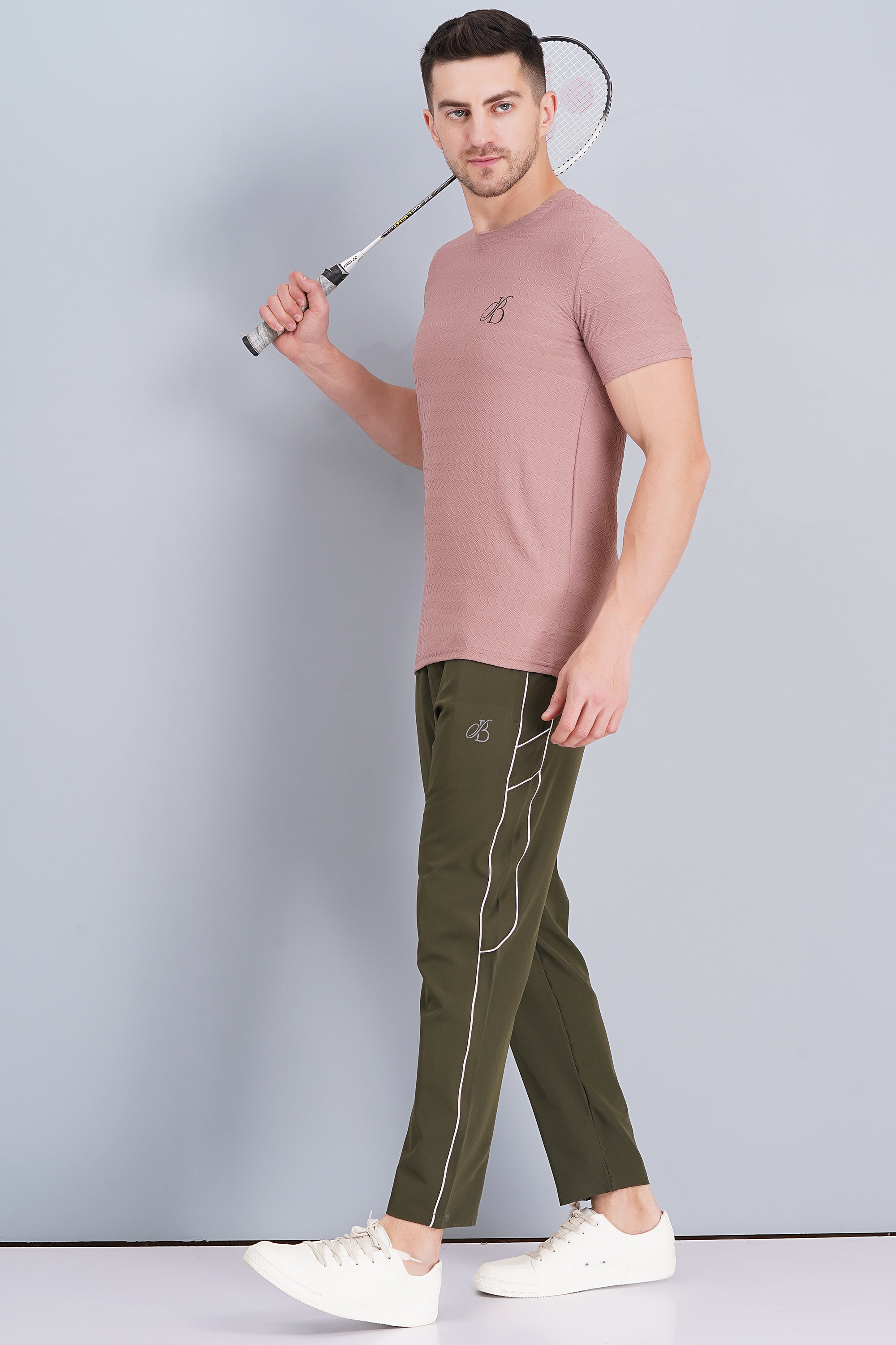 Olive green lower with side piping Design for men