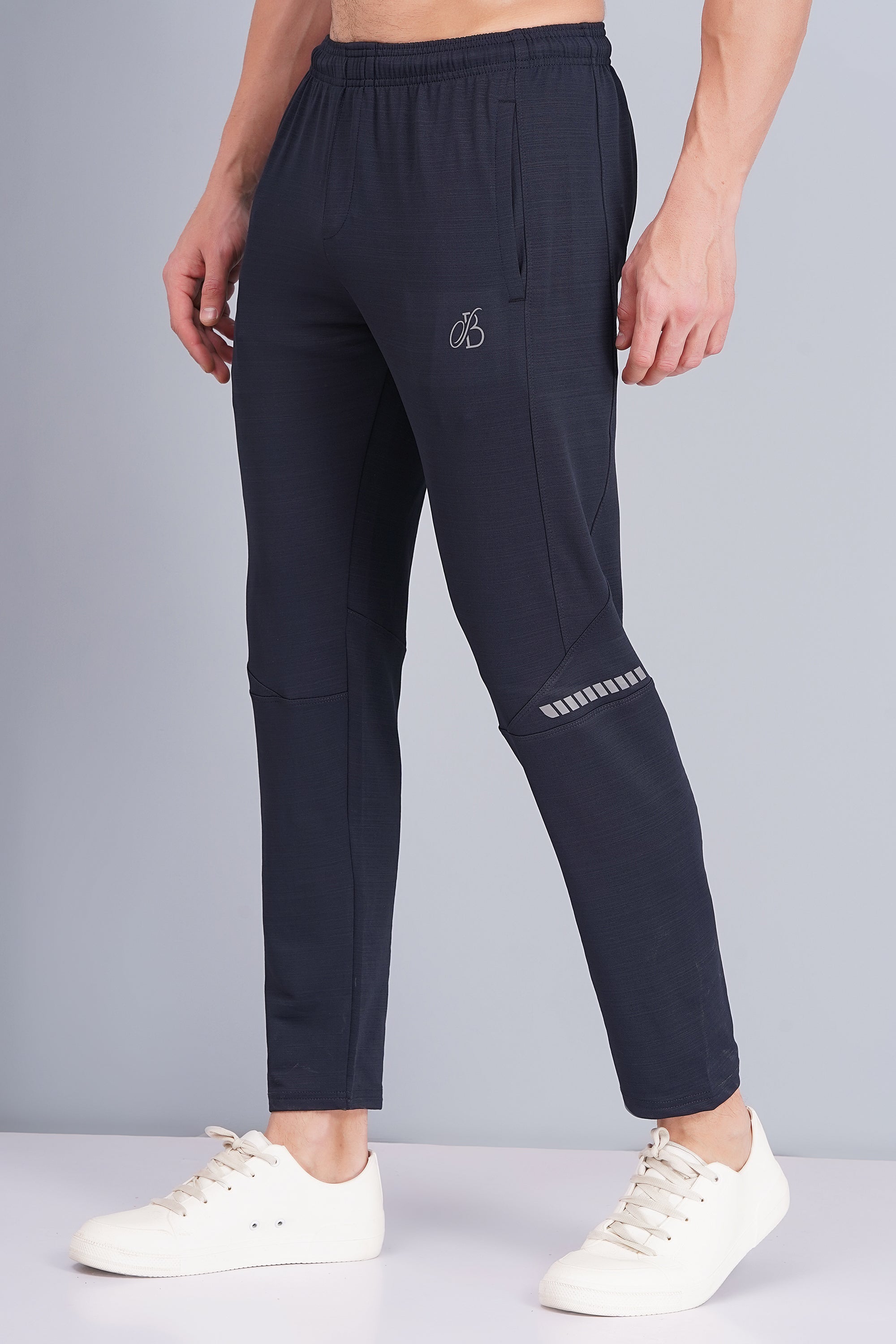 Black lower with Crushed Track for men - Navy