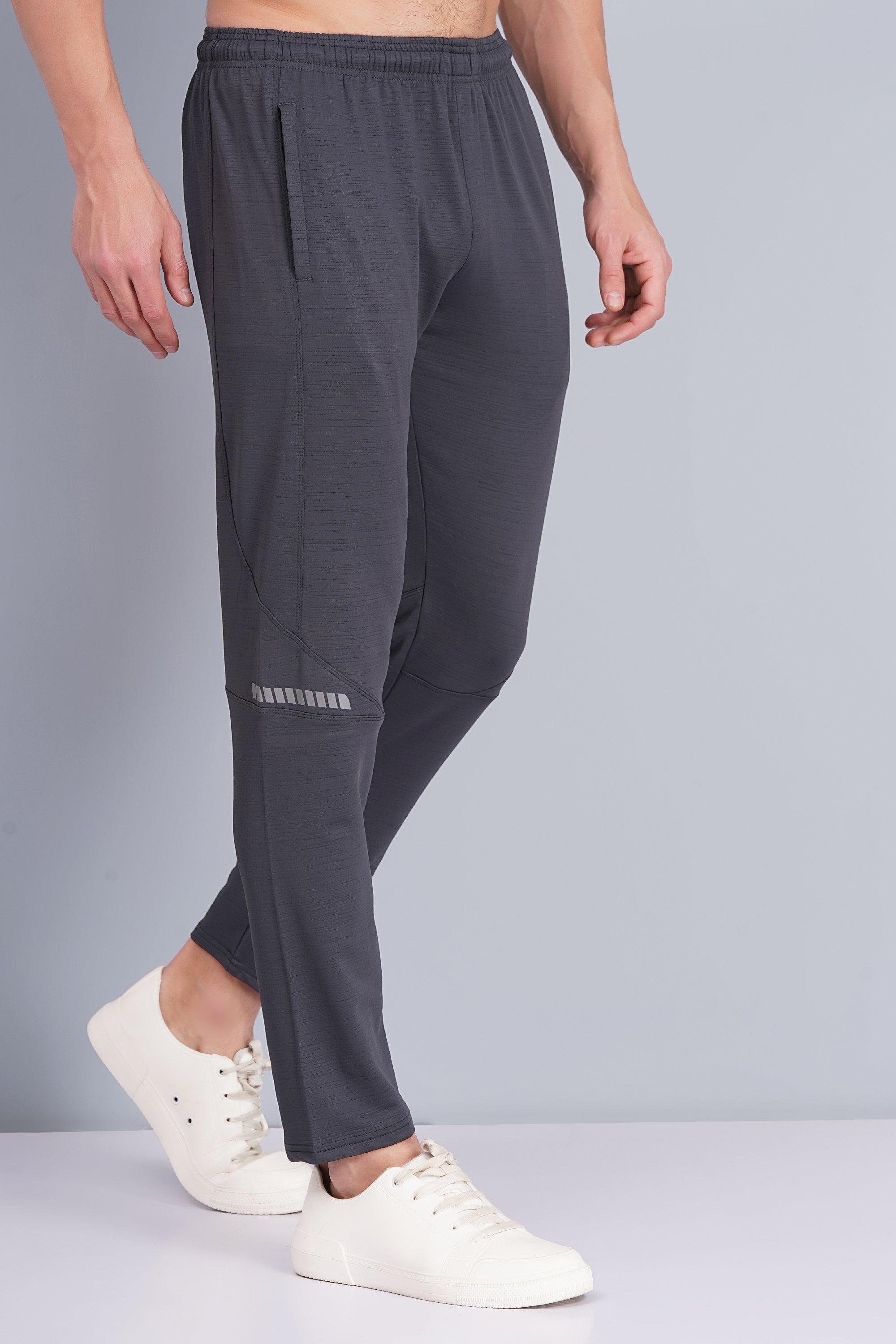 Black lower with Crushed Track for men - Grey